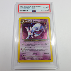 2002 PSA 6 EX MT - Pokemon Neo Destiny Dark Espeon 4/105 Holo Card #60954B - Image 1