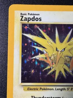 Zapdos 15/62 Fossil Pokemon Card Corrected Holo Foil Rare MP - Image 3