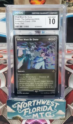 MTG- CGC Gem Mint 10 - Assassin's Creed - What Must Be Done (Foil) Label Error - Image 1