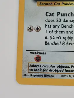 Pokemon TCG Meowth 10 GB Games WoTC Black Star Holo Promo - Image 5
