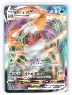 Kingler VMAX 029/172 Holo VMAX Rare Brilliant Stars Pokemon Holo Near Mint - Image 1