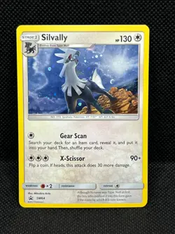 Pokemon Tcg Silvally SM64 Sun & Moon Holo Black Star Promo - Image 1
