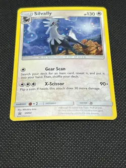 Pokemon Tcg Silvally SM64 Sun & Moon Holo Black Star Promo - Image 2
