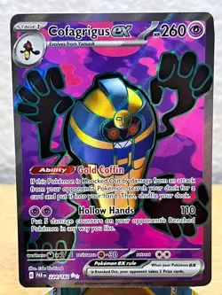 Paradox Rift Cofagrigus ex 224/182 Ultra Rare Pokemon NM/M - Image 1