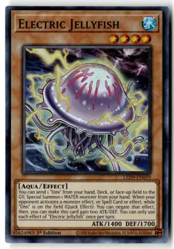 Electric Jellyfish LED9-EN019 Super Rare Yu-Gi-Oh 1st Edition Lightly Played - Image 1