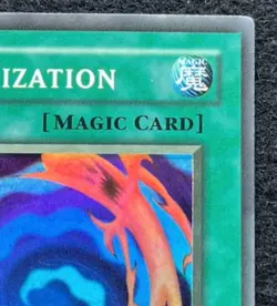 YuGiOh! FADED Polymerization Legend of Blue Eyes Unlimited Super Rare LOB-059 NM - Image 3