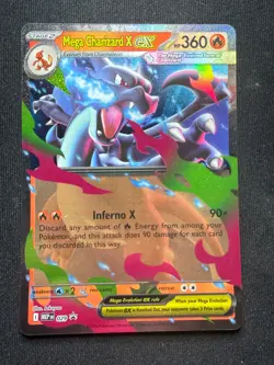 Pokemon TCG Mega Charizard X ex MEP029 - Black Star Promo - NM - Image 3