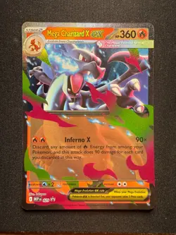 Pokemon TCG Mega Charizard X ex MEP029 - Black Star Promo - NM - Image 5