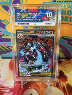 Ace 10 Mega Charizard X EX 023 Black Star Promo - Pokemon TCG - Gem Mint - Image 1
