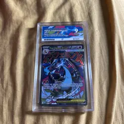 Pokemon TCG Mega Charizard X EX MEP 023 Black Star PROMO ACE 9 MINT Graded - Image 1