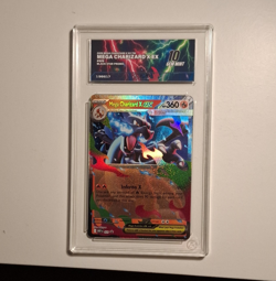 Pokemon TCG Mega Charizard X EX 029 Black Star Promo Full Art Holo EN Aura 10 - Image 1