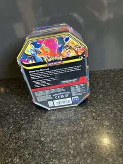 Pokemon TCG Mega Charizard X EX Metal Tin 60ct w/ Promo Card & Booster Packs - Image 4