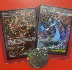 Pokemon TCG Mega Charizard X EX Oricorio GX Holo Lot English UPC Promo W/coin - Image 1