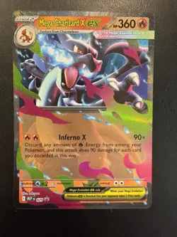 Pokemon TCG Mega Charizard X EX 029 Black Star Promo - Image 1