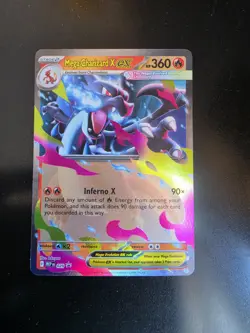 Pokemon TCG Mega Charizard X EX 029 Mega Evolution Promo Holo English Card - Image 2