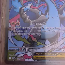 Mega Charizard X EX Promo Full Art Holo MEP 023 Pokemon TCG Card - Image 5