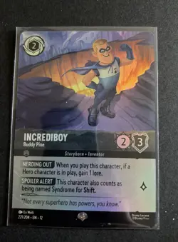 Disney Lorcana Wilds Unknown Incrediboy 221/204 Epic Holo - Image 1