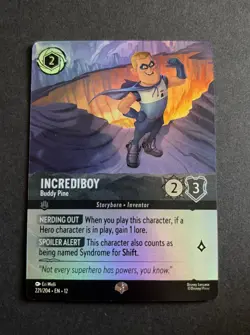 Disney Lorcana Wilds Unknown Incrediboy 221/204 Epic Holo - Image 2