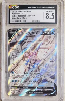 ORIGIN FORME PALKIA V ASTRAL RADIANCE-167/189 ULTRA RARE-HOLO CGC MINT 8.5 - Image 1
