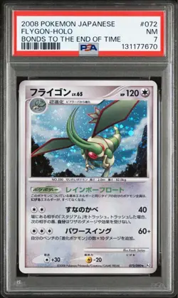 PSA 7 Flygon Lv.65 2008 Bonds to the End of Time Holo #072 Pokemon Card - Image 1