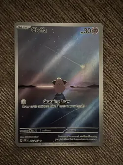 Pokemon TCG Cleffa 202/197 Obsidian Flames Illustration Rare Card - Image 1