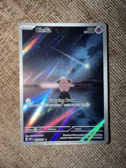 Pokemon TCG Cleffa 202/197 Obsidian Flames Illustration Rare Card - Image 2