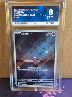 Pokemon TCG Cleffa Card 202/197 Obsidian Flames Illustration Rare Ace 8 - Image 1