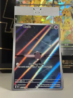 Pokemon TCG Cleffa Card 202/197 Obsidian Flames Illustration Rare - Image 1
