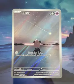 Pokemon TCG Cleffa 202/197 Obsidian Flames Illustration Rare Card - Image 1