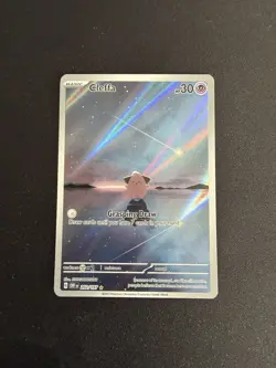Pokemon TCG Cleffa Card 202/197 SV03 Obsidian Flames Illustration Rare - Image 1