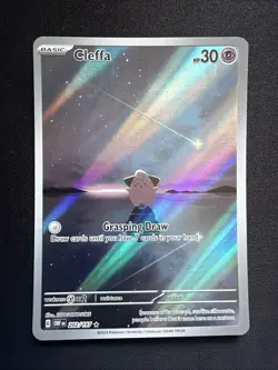 Pokemon TCG Cleffa Obsidian Flames Illustration Rare Card 202/197 NM Condition - Image 1