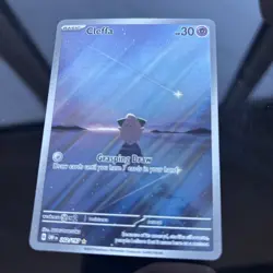 Pokemon TCG Cleffa Obsidian Flames Illustration Rare Card 202/197 NM Condition - Image 1
