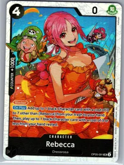 Rebecca (Reprint) OP05-091 SR PPRB02 - One Piece Card - NM - Image 1