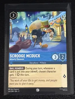 Disney Lorcana Mickey's Christmas Carol Theme 6 Card Lot Scrooge/Jiminy/Willie - Image 2