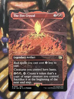 The Fire Crystal (Regular) Borderless MTG Final Fantasy English - NM 🔥 - Image 1