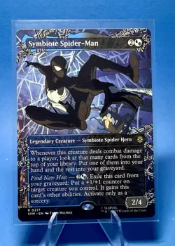 Symbiote Spider-Man (Borderless) - Marvel's Spiderman (SPM) MTG - Image 1