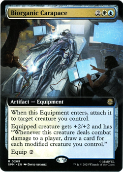 Biorganic Carapace (Extended Art) - 0269 - Marvel's Spider-Man MTG - NM/M - Image 1