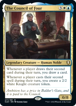 The Council of Four FOIL Commander Legends: Battle for Baldur's Gate #271 NM - Image 1