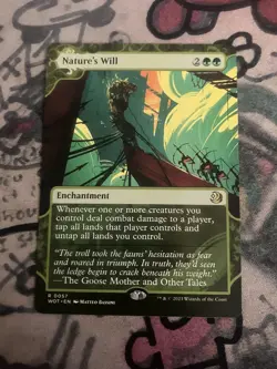 MTG Nature's Will Wilds of Eldraine Enchanting Tales (54) Regular Rare - Image 1