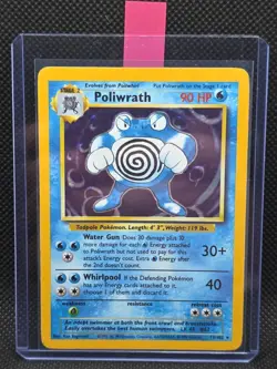 Pokemon Card - Poliwrath 13/102 Holo Rare - Base Set Unlimited - WOTC 1999 LP - Image 1