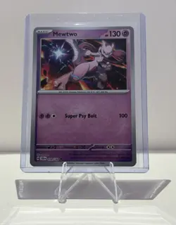 Pokemon Mewtwo 059/142 SV07 Stellar Crown Holo Rare English 130 HP Psy Bolt - Image 1
