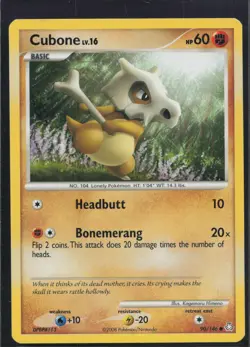 Cubone 90/146 Common Legends Awakened Pokemon Moderately Played - Image 1
