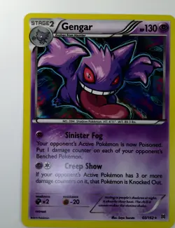 Pokemon Gengar Non Holo Rare Card 60/162 XY Breakthrough 2015 NM - Image 2