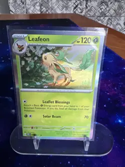 Leafeon 005/131 Pokemon Sv: Prismatic Evolutions Holo Card - Image 1