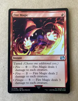 MTG Final Fantasy Fire Magic #136 Commander Magic NM - Image 1