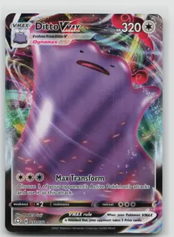 NM Ditto VMAX 051/072 Holo VMAX Rare Shining Fates Pokemon Holo - Image 1