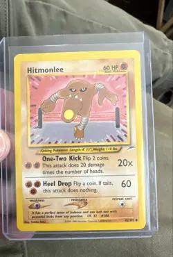 Hitmonlee 42/105 Neo Destiny Regular Pokemon - Image 1