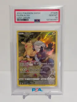PIKACHU | 2022 POKEMON LOST ORIGIN | TG05 | PSA 10 - Image 1