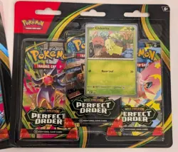 2x - Chaos Rising & Perfect Order 3-pack Blister - Pokemon TCG ME04 &E03- Sealed - Image 4