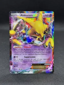 Pokemon Alakazam EX 25/124 Fates Collide Holo NM - Image 1